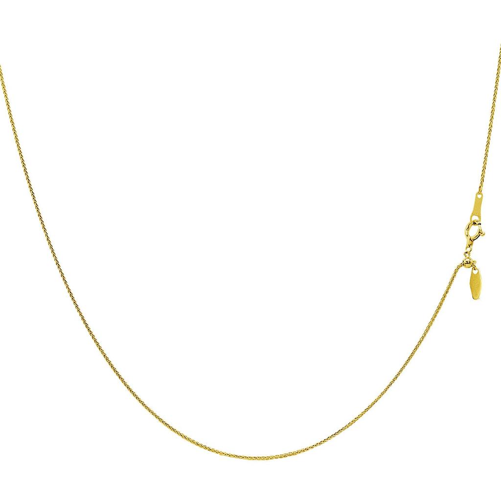 Gold Chain Necklace 18K K18 Triple Spike Width Maximum 45cm Length Adjustable [Lara Christie] 0.8mm Approx. 2.0g Lc97-0014