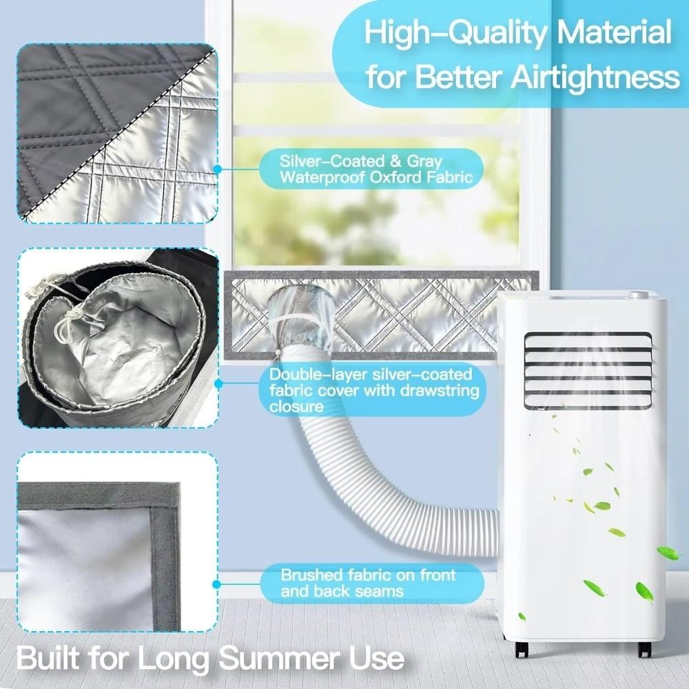 3 Layer Cotton Filled Sliding Window Vent Cloth Insulated Air Conditioner Window Seal Home Comfort