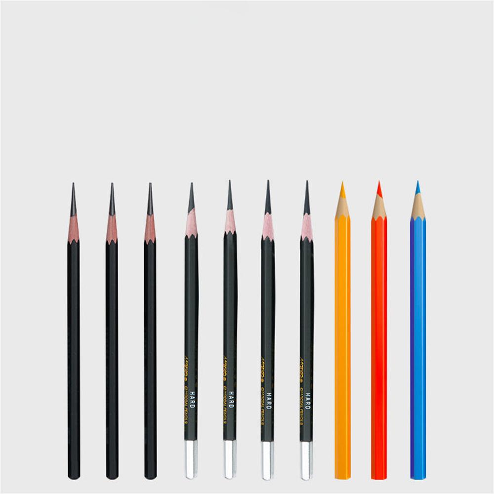 Точилка для карандашей, Точилка для эскизных карандашей, Точилка для карандашей, Вращающаяся ручка, Ручная, Автоматическая подача грифеля, Черная