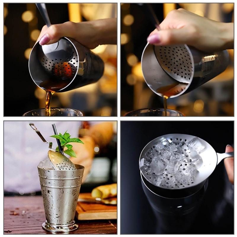 Сито для коктейлей Julep Ложка-сито для коктейлей Фильтр для кубиков льда для напитков, стандартного стакана для смешивания коктейлей или шейкеров