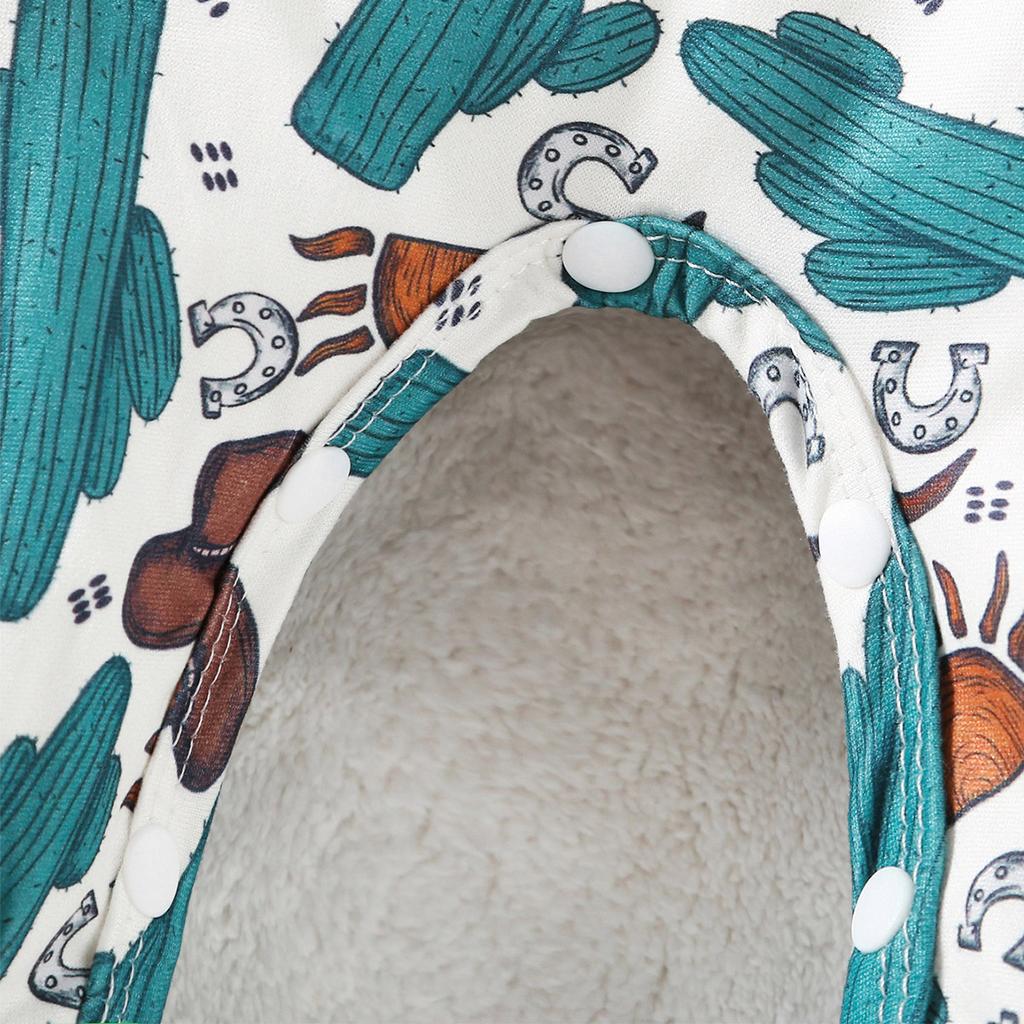 Детский комбинезон с принтом в ковбойском стиле для младенцев, повседневный комбинезон с длинными рукавами