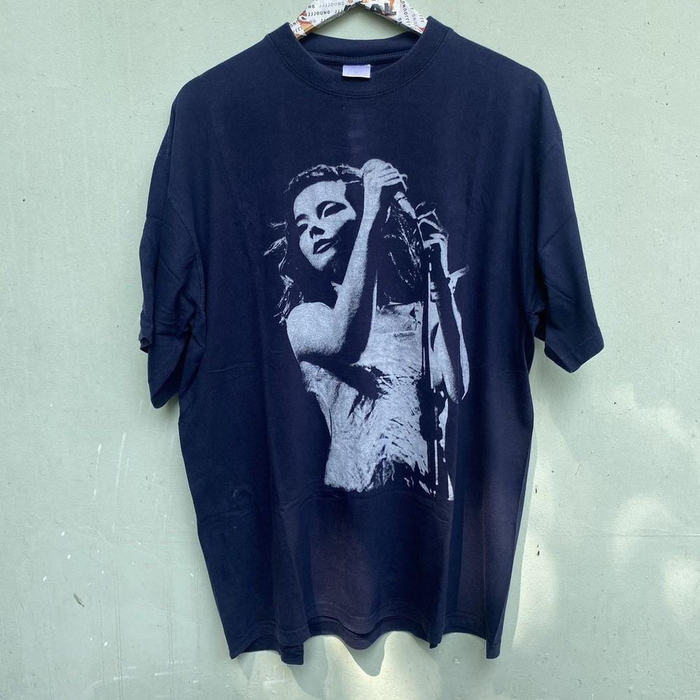 Футболка Bjork Glastonbury в ретро стиле Мужская Женская Унисекс футболка vtg NH24153 Унисекс футболка