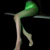 Светящиеся сетчатые клубные чулки: Сексуальные утягивающие флуоресцентные белые колготки с вырезами