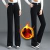 Autumn Winter Women's Straight Tube Trousers with High Waist Loose and Warm Trending Trousers