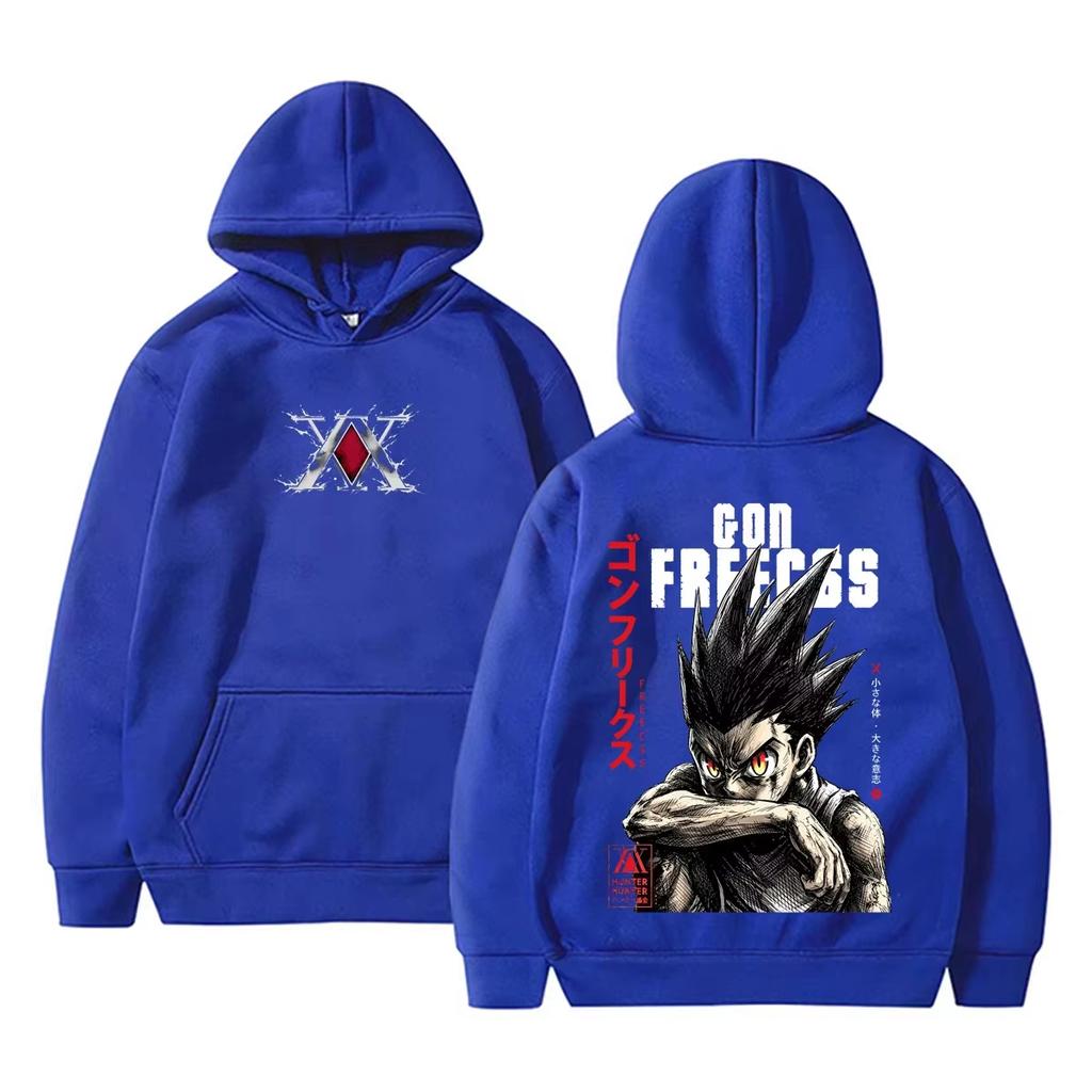 Hunter X Hunter Gon Freecss Hoodie Anime Manga Print Pullover Sweatshirt Unisex Streetwear Hooded Tops for Men Women Anime Fans