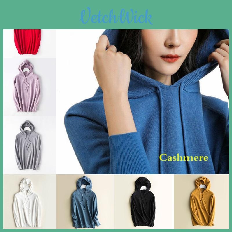 Women's Loose Sweater Knitted Soft Cashmere Hoodies Coat For Cozy Comfort