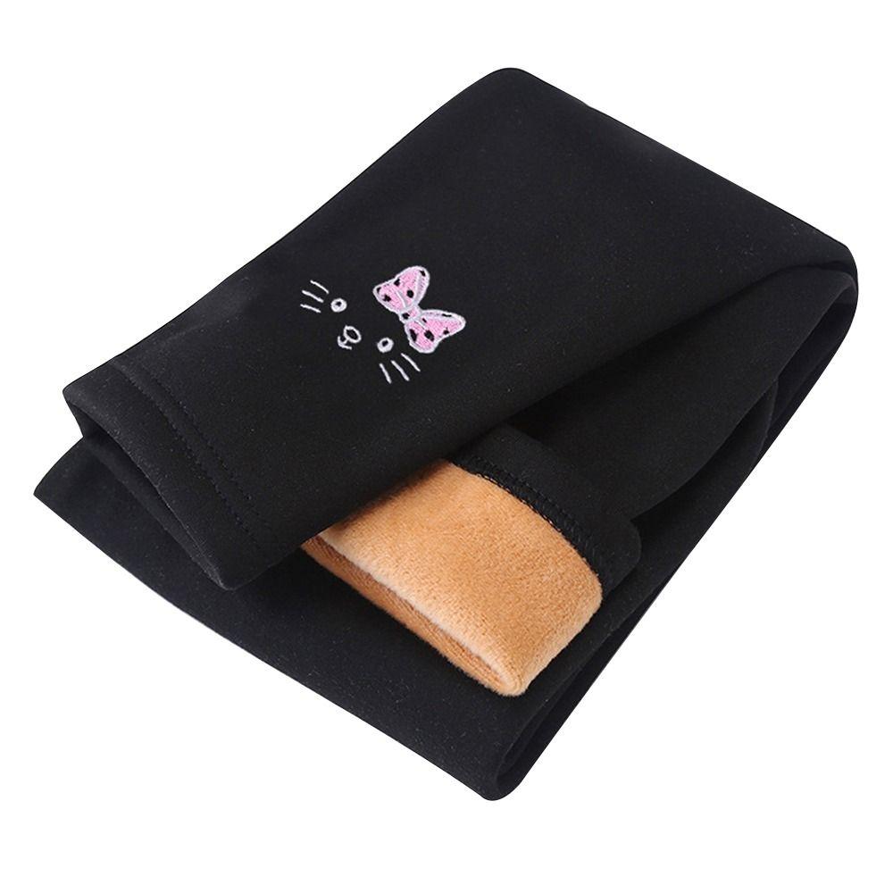 Thick Girls Thermal Leggings Elastic Girls Lined Leggings Plush Legging Trousers Girls Gift