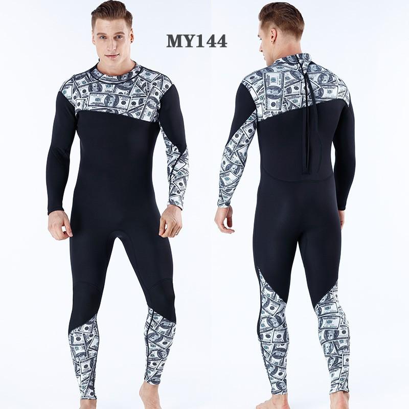 3mm Camo Full-Body Wetsuit Diving Surfing Snorkeling Men Women Warm Thermal Neoprene Suit S-XXXL