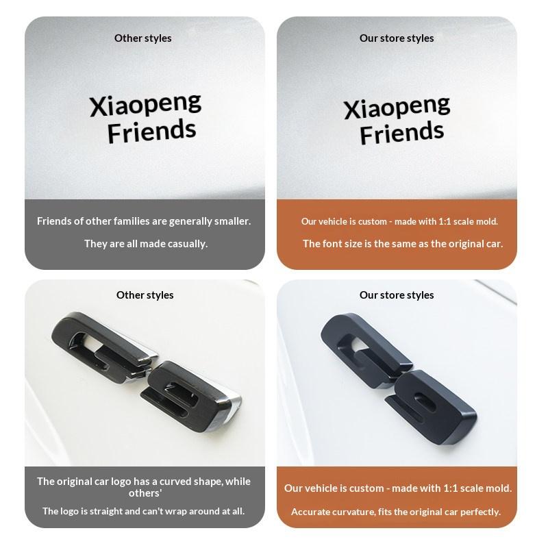 Для XPEGN G6 G9 X9 Xiao Peng Черный Покрытие Наклейка Декоративные Аксессуары Для Авто Передний Задний Значок Эмблема