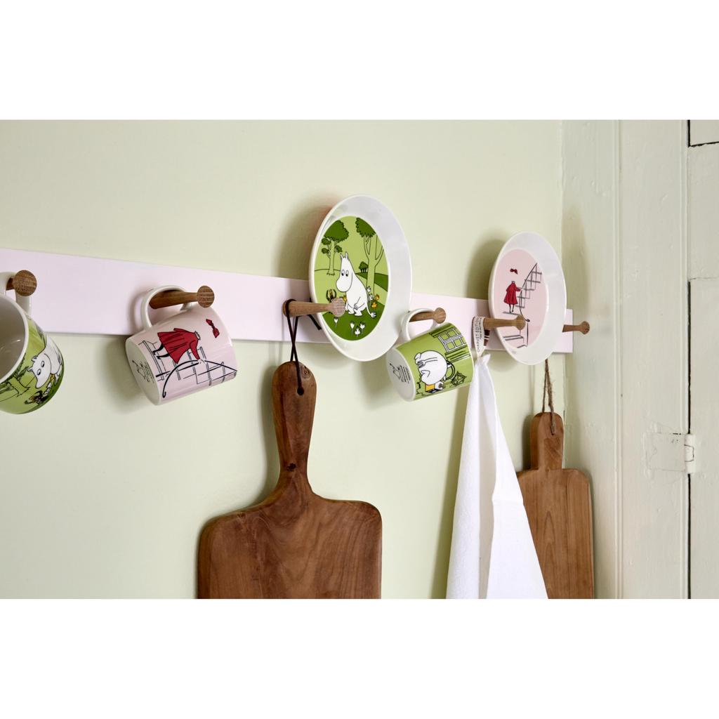 Moomin by ARABIA Classic Moomin 1027441 [Officially Imported] Plate, 19cm, Green,