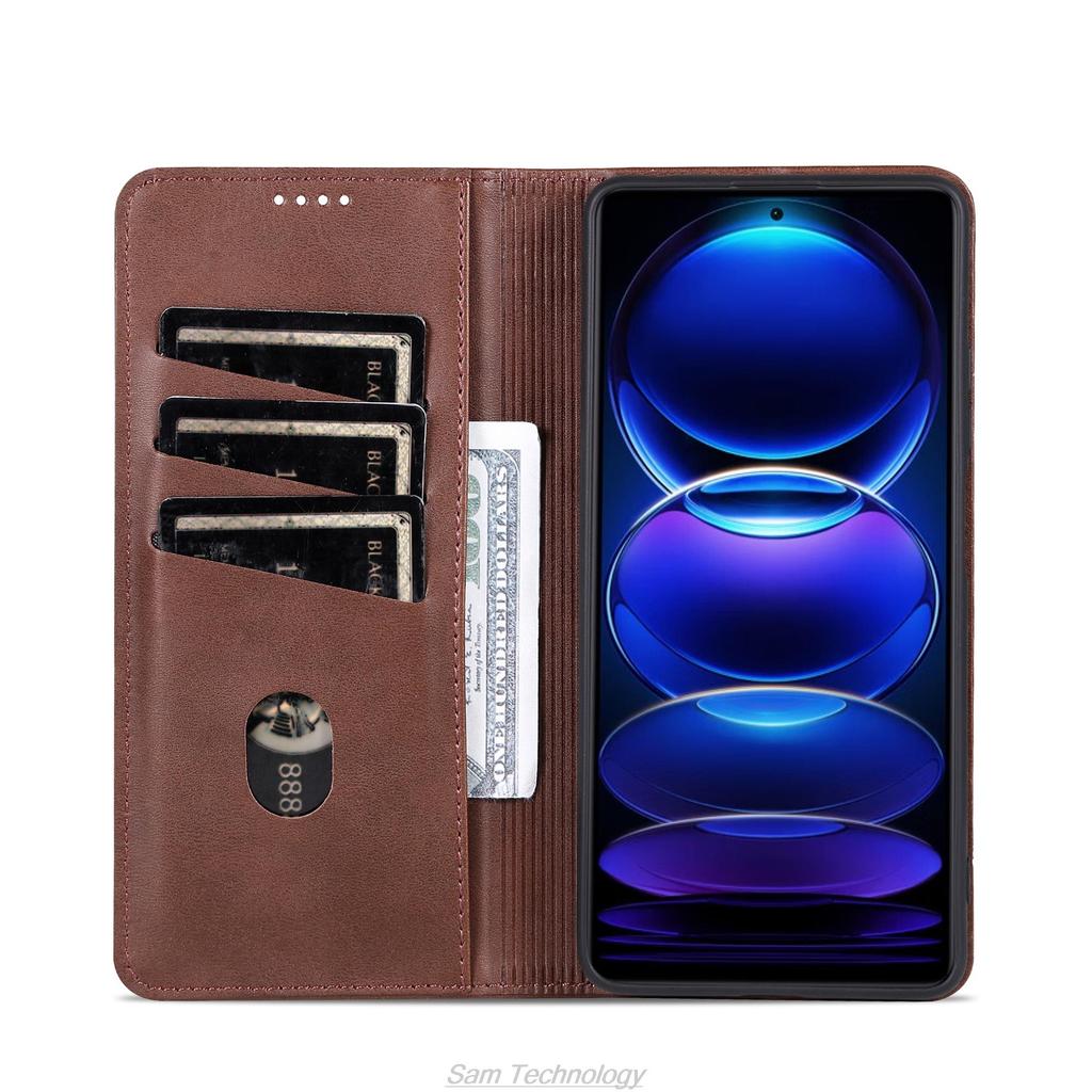 Роскошный магнитный адсорбционный кожаный чехол для Xiaomi Redmi Note 12 Pro+ plus 4G 5G Flip Cover Защитный чехол Fundas Coque
