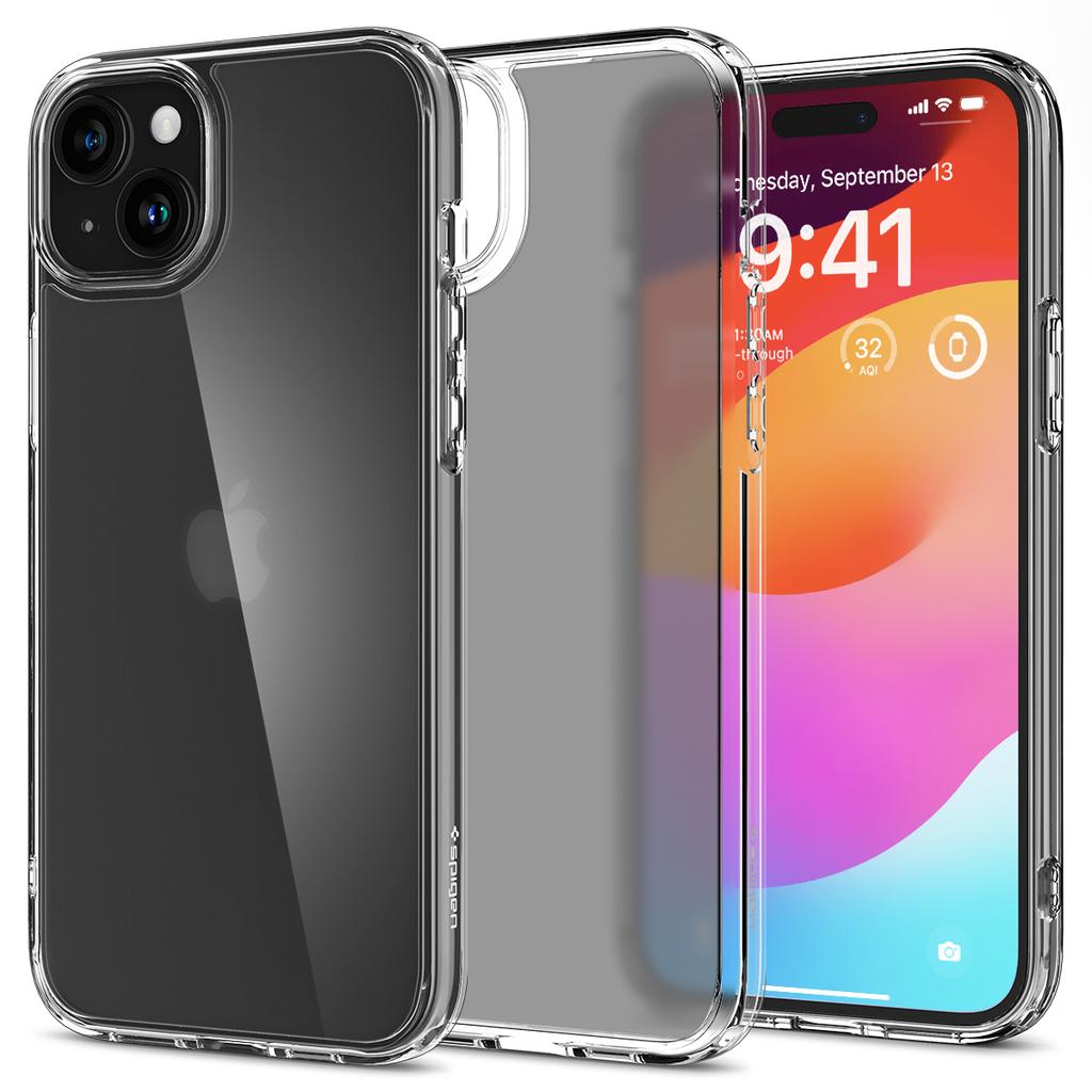 Ultra Hybrid Case for iPhone 15 Plus Transparent