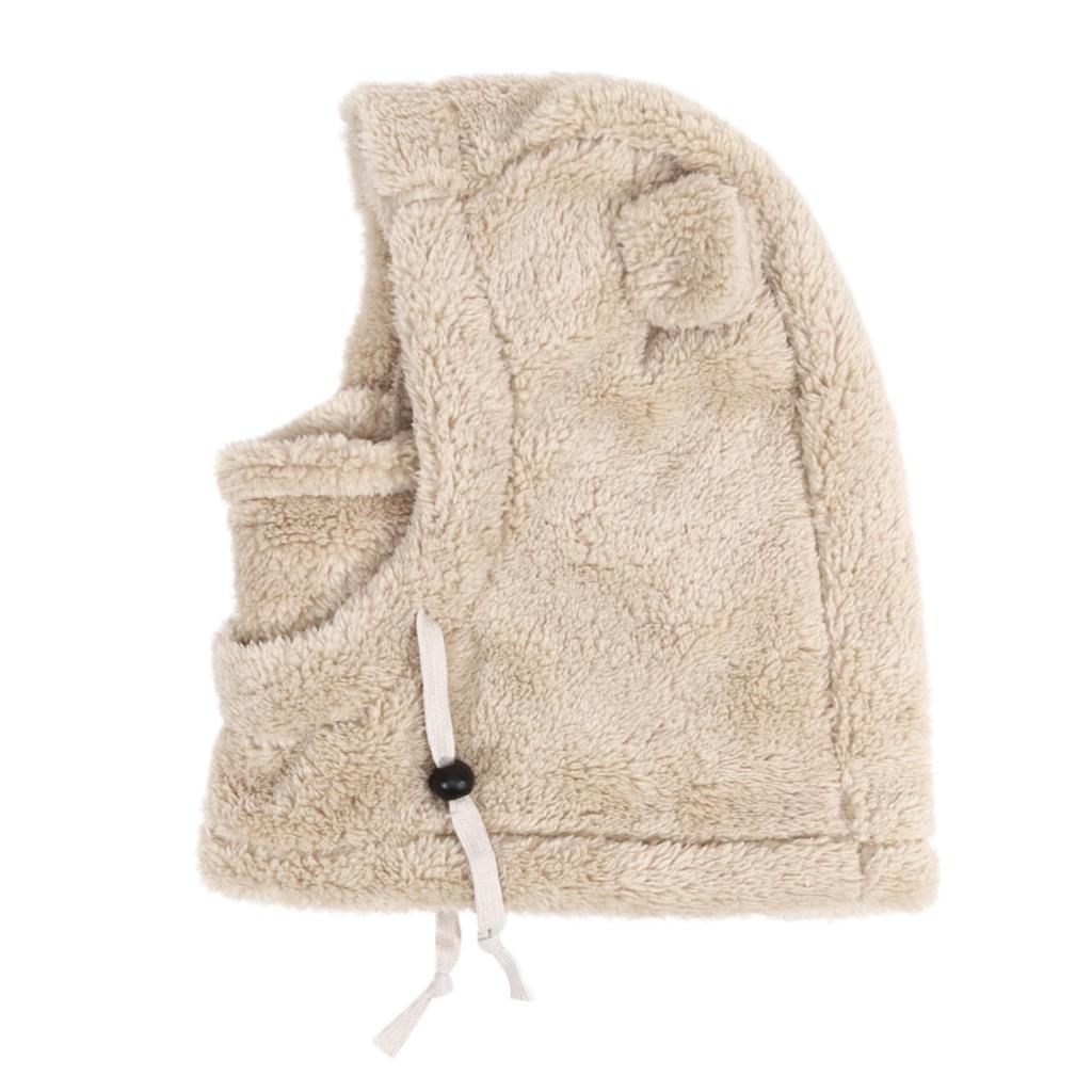 Маска для лица Шлем Шапка для детей Защита от холода Теплая Балаклава Шапка Лыжная Термальная Медвежьи уши Детский Шарф-труба Маска Интегрированная шапка