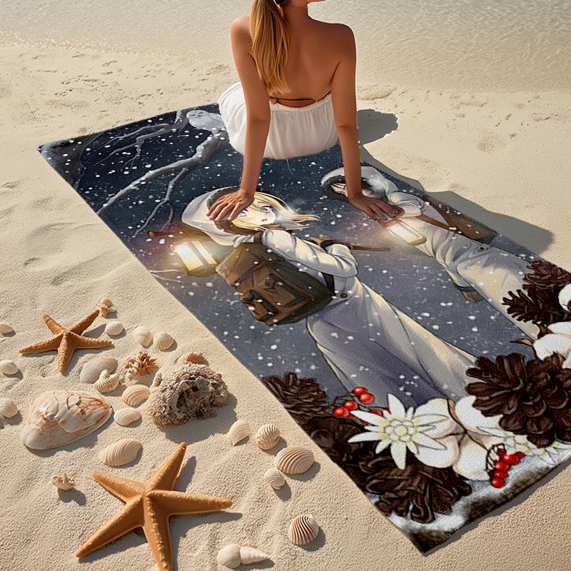 Ymir & Historia Fashion Beach Towel: Ideal for Summer Adventures Soft, absorbent and quick drying suitable for swimming and bathing