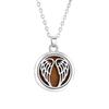 Tree of Life  Alloy Stainless Steel  Locket Pendant Aroma Diffuser Necklace