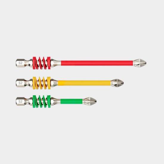 1/3Pcs Magnetic Bit Set with Spring Impact-Resistant Hexagonal Electric Screwdriver