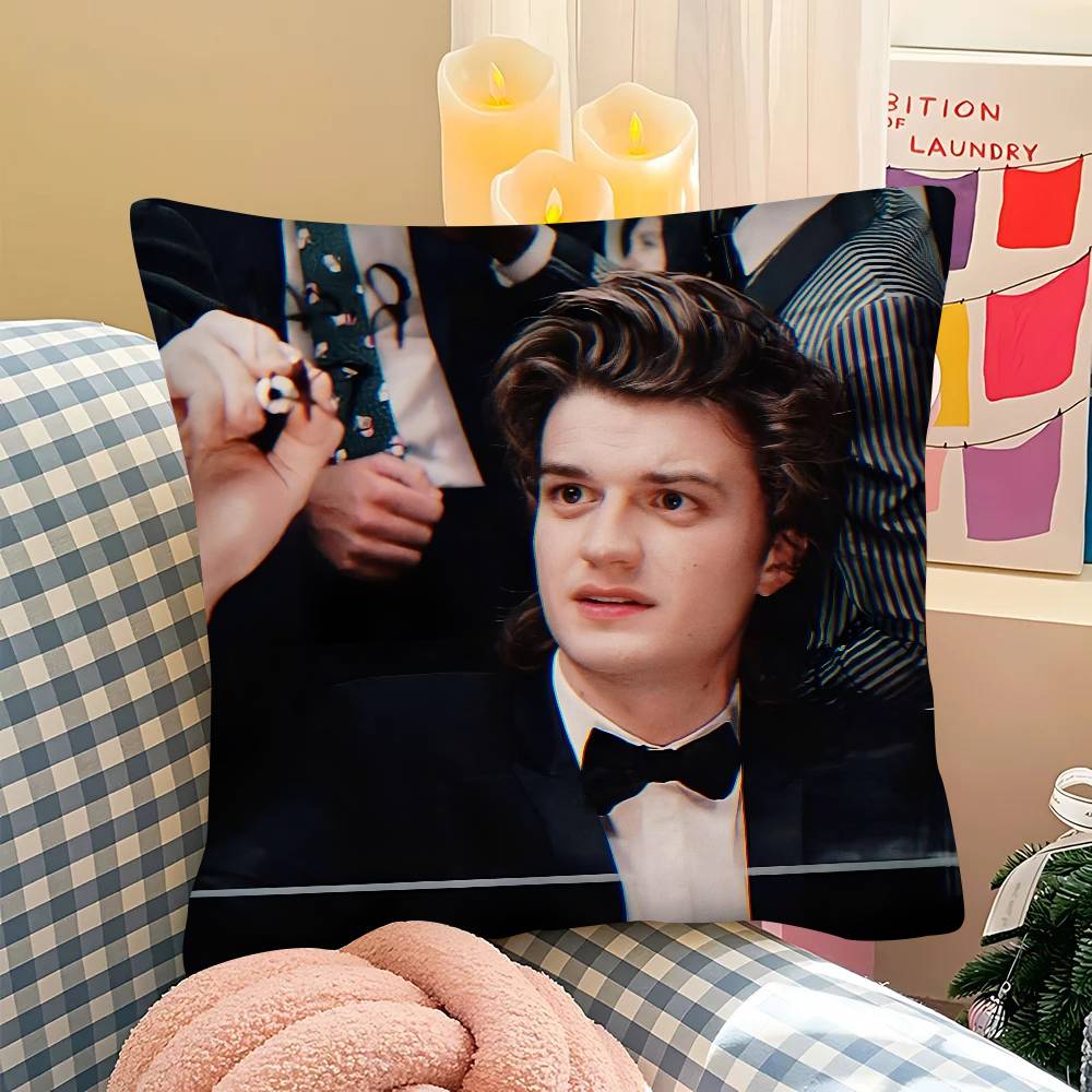pc JJoe KKeery Djo Steve Harrington ST Pillow Case Fashion Square Pillowcase Bedroom Sofa Room Ins Decoration Leisure