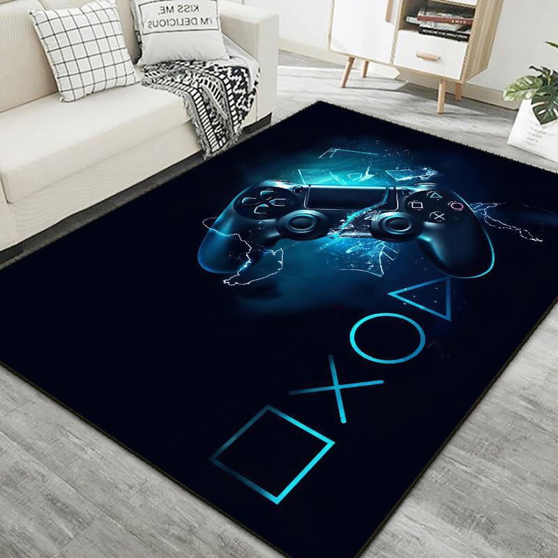 3D Game Console Carpet: Video Game Controller & E-Sports Room Floor Mat - Cool Living Room Decor