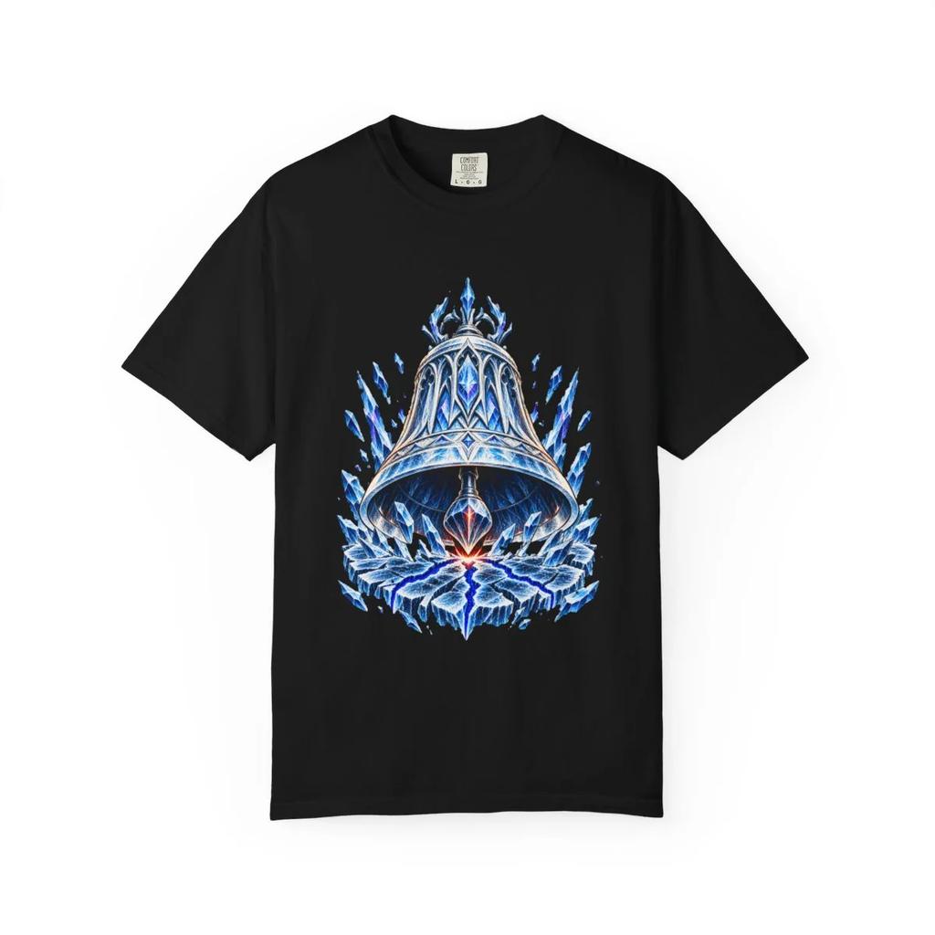 Bell Ice Graphic T-Shirt Black Front Print Comfort Colors 1717