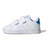 adidas Neo Advantage Advancourt Ткань Удобные Нескользящие Прочные Низкие Кеды для Скейтборда Детские Кроссовки Бело-Синие GW6498