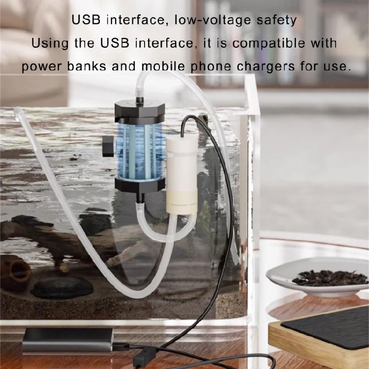 Быстрое использование USB-аквариумов Пылесосы для смены воды с силиконовой трубкой Для очистки гравия в аквариуме Удаление мусора