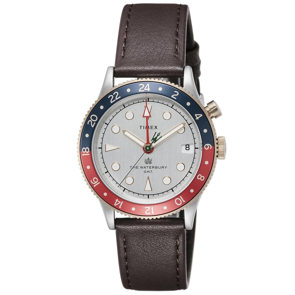 TIMEX Часы Waterbury Quartz 10 ATM Водонепроницаемые Минеральное Стекло Белый Циферблат TW2U99100 Мужские
