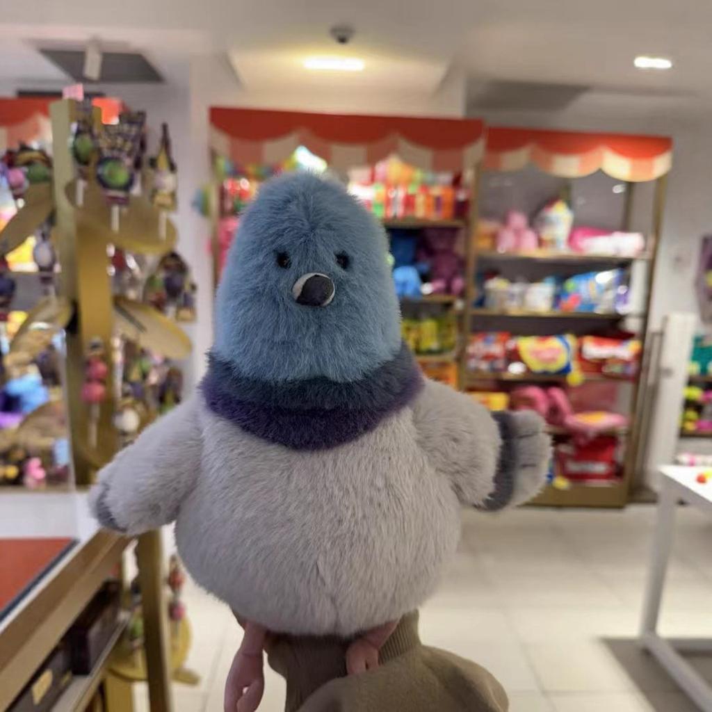 23cm Parrot Fat Pigeon Fat Robin Bird Plush Children Toy Fun Soothing Doll Pet Companion Birthday Gift Plush Toy