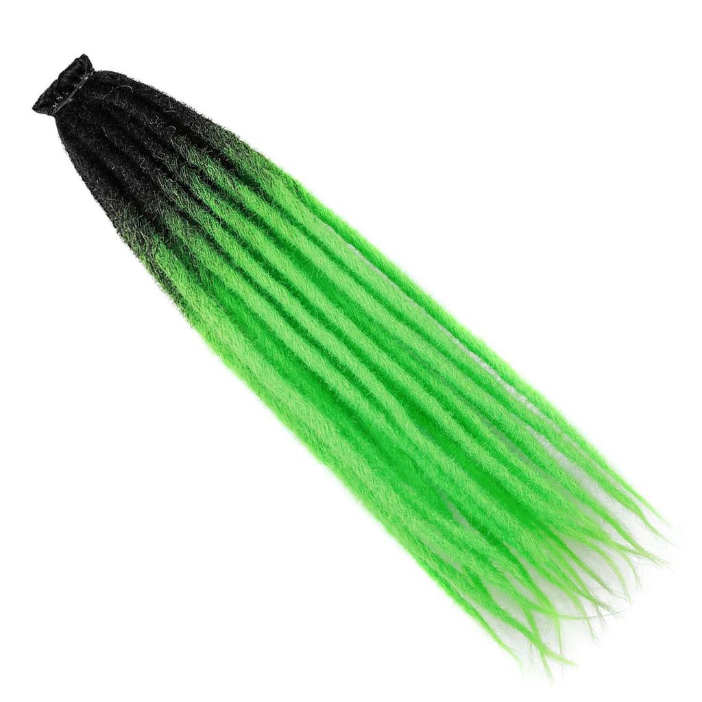 Парик с одинарными европейскими и американскими фетровыми дредами 24 дюйма – Вязаные крючком пряди для уличных танцев