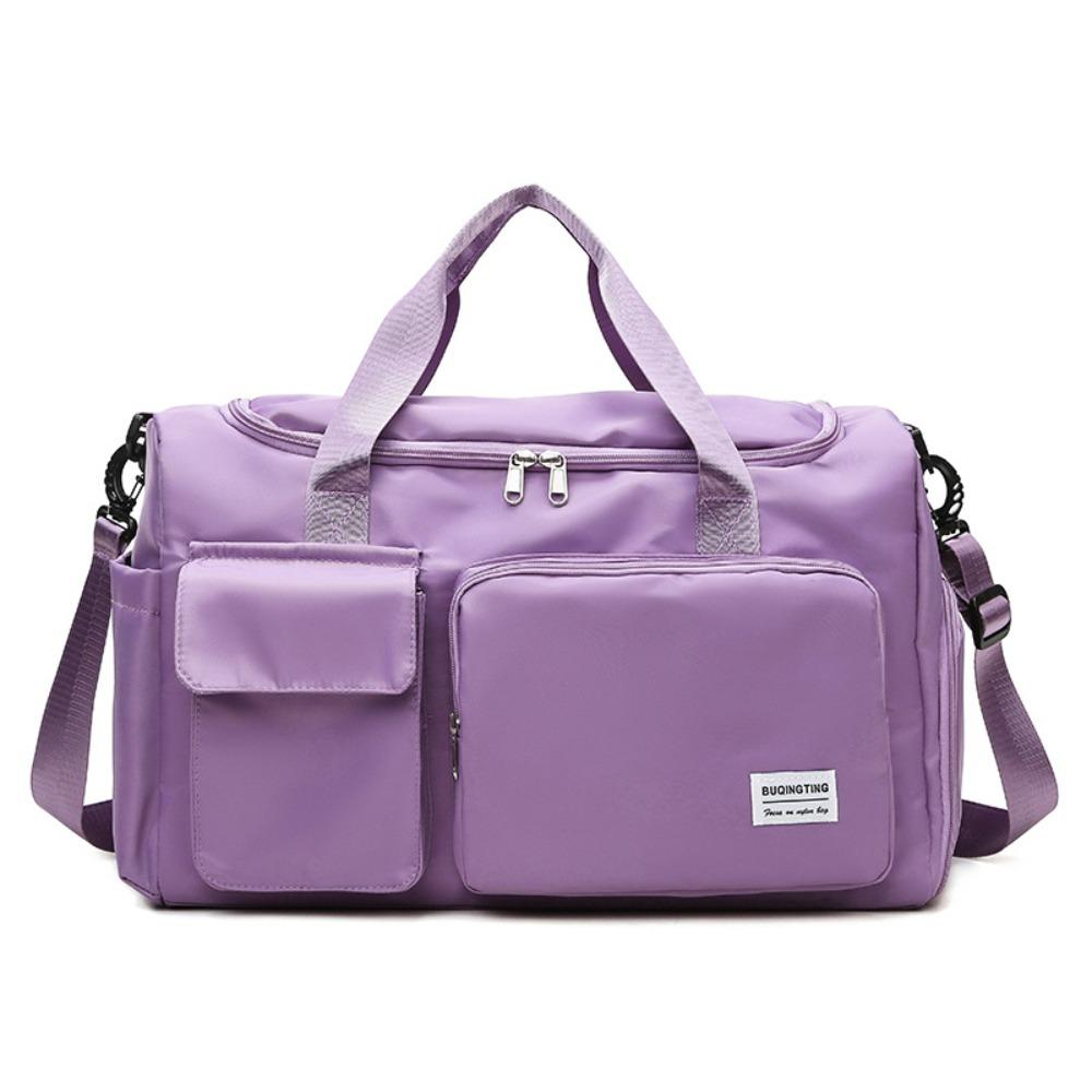 Foldable Nylon Duffle Bag Sturdy Large Capacity Handbag Storage Bag Travel Luggage Bag Ladies