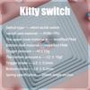 Outemu Kitty Silent Switch 5-контактный тактильный 52 гс Механическая клавиатура Бесшумный переключатель Розовый молочный корпус Заводская смазка Превосходное ощущение Кастомный