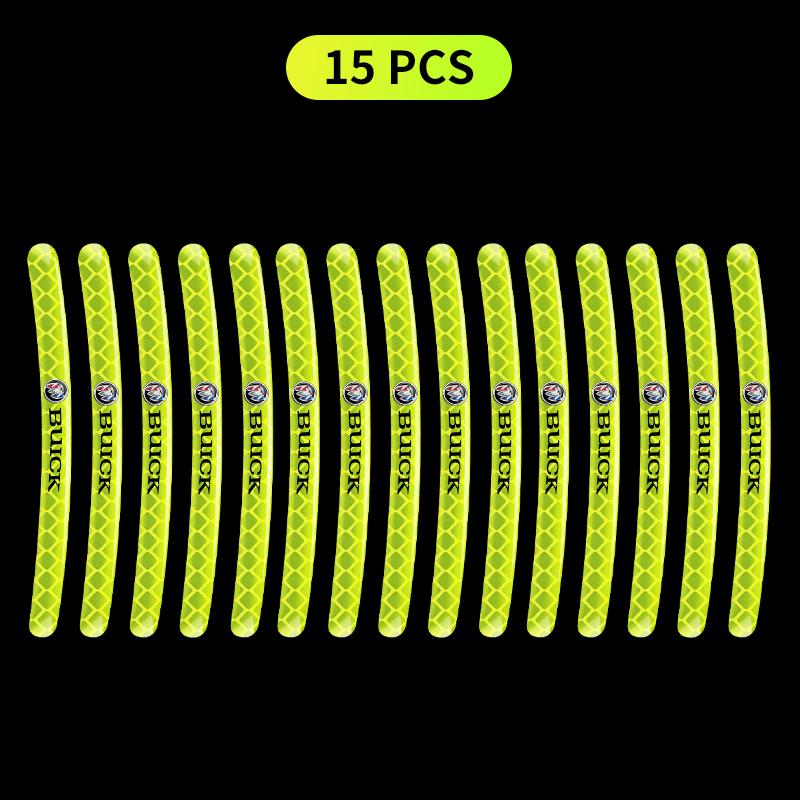Car Bike Motorcycle Wheel Hub Reflective Stickers For Buick Regal LaCrosse Encore enclave royaum Park Avenue Envista GL8 GL6