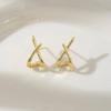 Hollow Out Pearl Earrings Gentle White Stud Earrings Elegant Ear Accessory  Party Wear