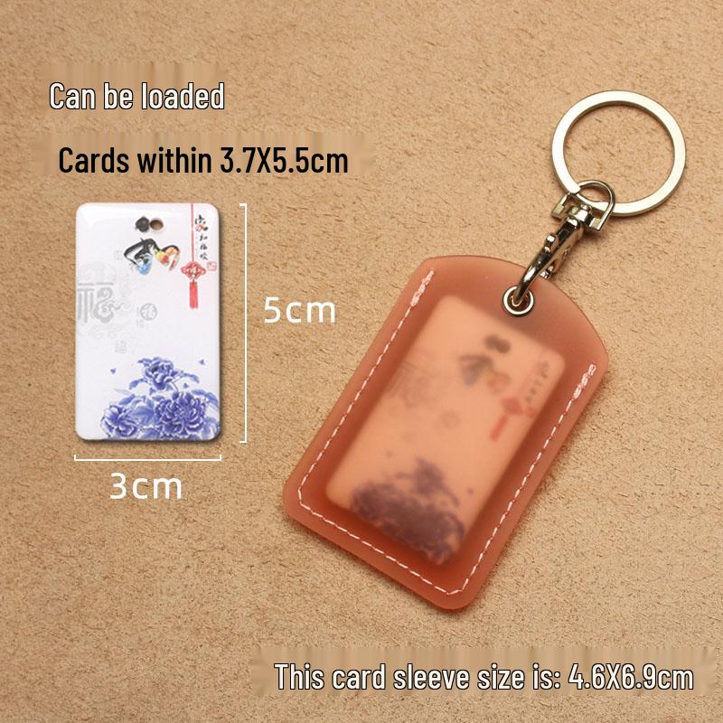 Прозрачный каплевидный держатель для пропусков и рукав для карточки лифта