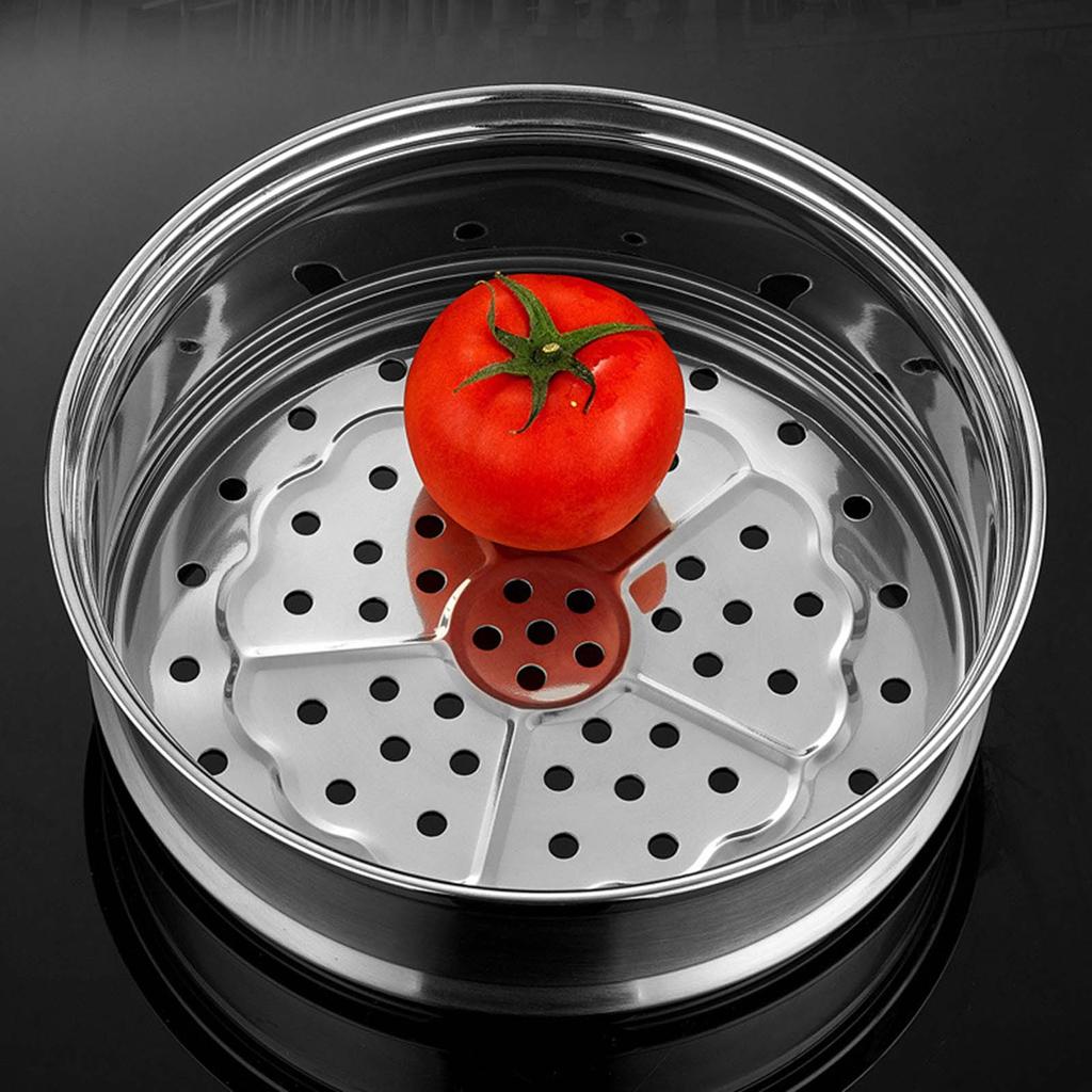 Многоразовая посуда из нержавеющей стали с решеткой для пароварки диаметром 26/28/30/32 см, пароварка для приготовления овощей, морепродуктов, рагу, пасты
