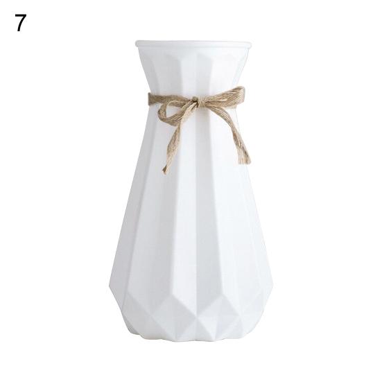 Ваза для растений, небьющаяся, с гладкой поверхностью, многоразовая, отличная имитация цветка из ротанга, центральная часть для дома