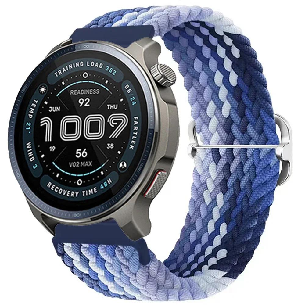 22 мм 20 мм Нейлоновый ремешок для Amazfit Balance 2 1/Bip 6 5 Спортивный браслет Ремешок для часов Correa для Amazfit GTR 47 мм/GTR 4 3/GTS/Active 2