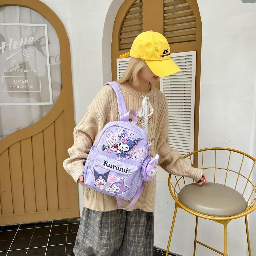 Kuromi Sanrio Hello Kitty My Melody Cartoon Pattern Backpack Children Gifts