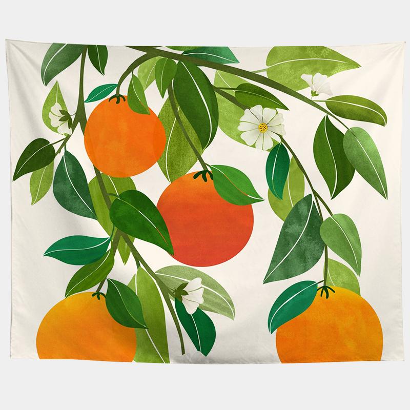 Акварель Море Закат Тропический Лес Печать Гобелен Растения Абстрактный Пейзаж Гостиная Спальня Домашний Декор