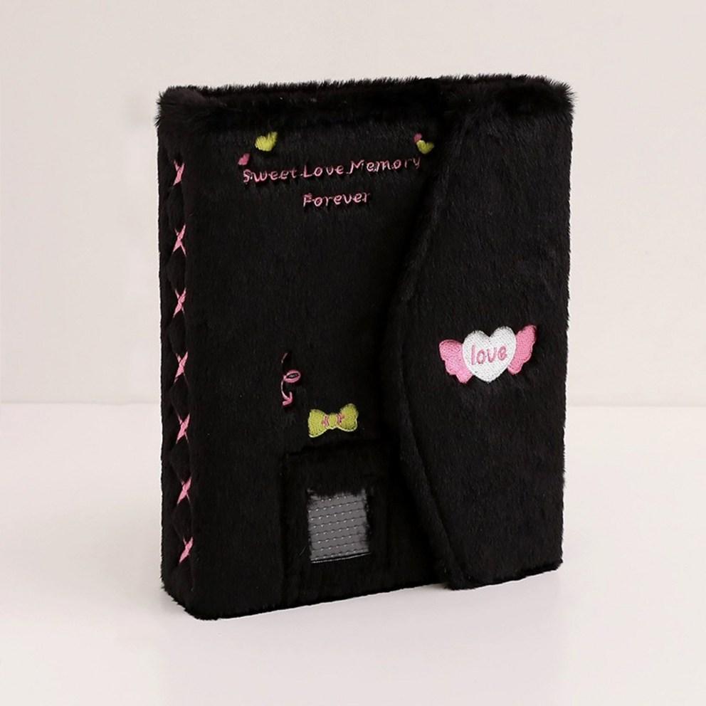 Songheung 6-hole Photo Album Binder Album A5 40 Sheets 4-cell Double-sided Photo Album Diary, Pink, 1 Piece