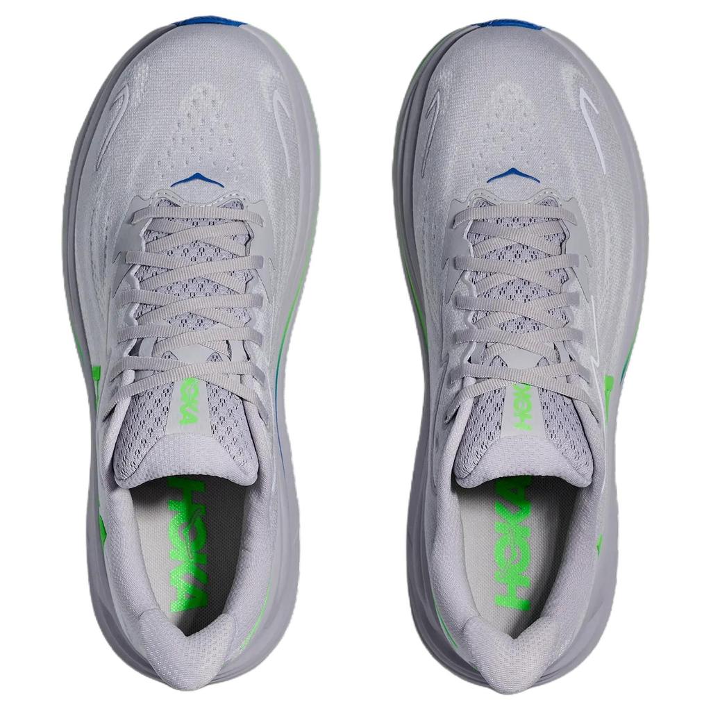Hoka One One Clifton 10 Удобные Прочные Дышащие Беговые Кроссовки Мужские кроссовки Серый Зеленый 1162030-AYNN