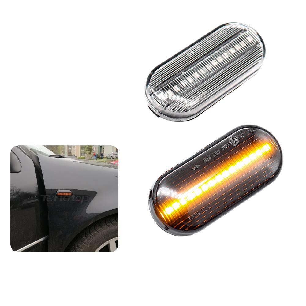 Fusion Dynamic LED Side Marker Turn Signal Light for VW Transporter T5 Polo Golf 3 4 for Passat B5 Sharan Bora Flowing Indicator