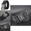 Fashionable Alloy Buckle Men Nylon Woven Waist Belt For Students And Casual Wear