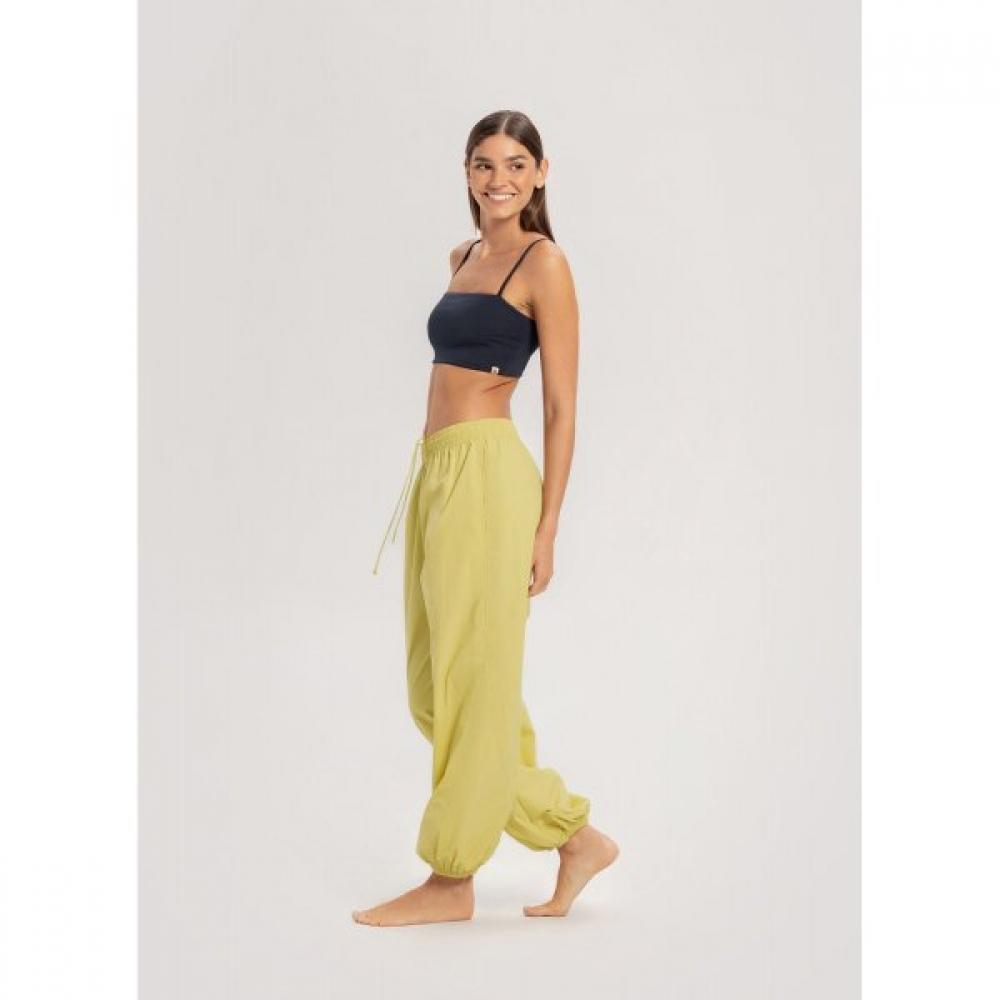 Budhi Mudra Diagonal Jogger Pants   Muted Lime  B61003apl44 G48 