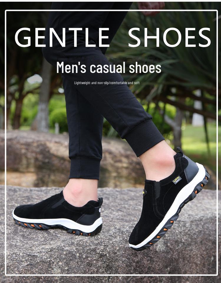 2024 Мужские замшевые кожаные туфли большого размера для походов на свежем воздухе