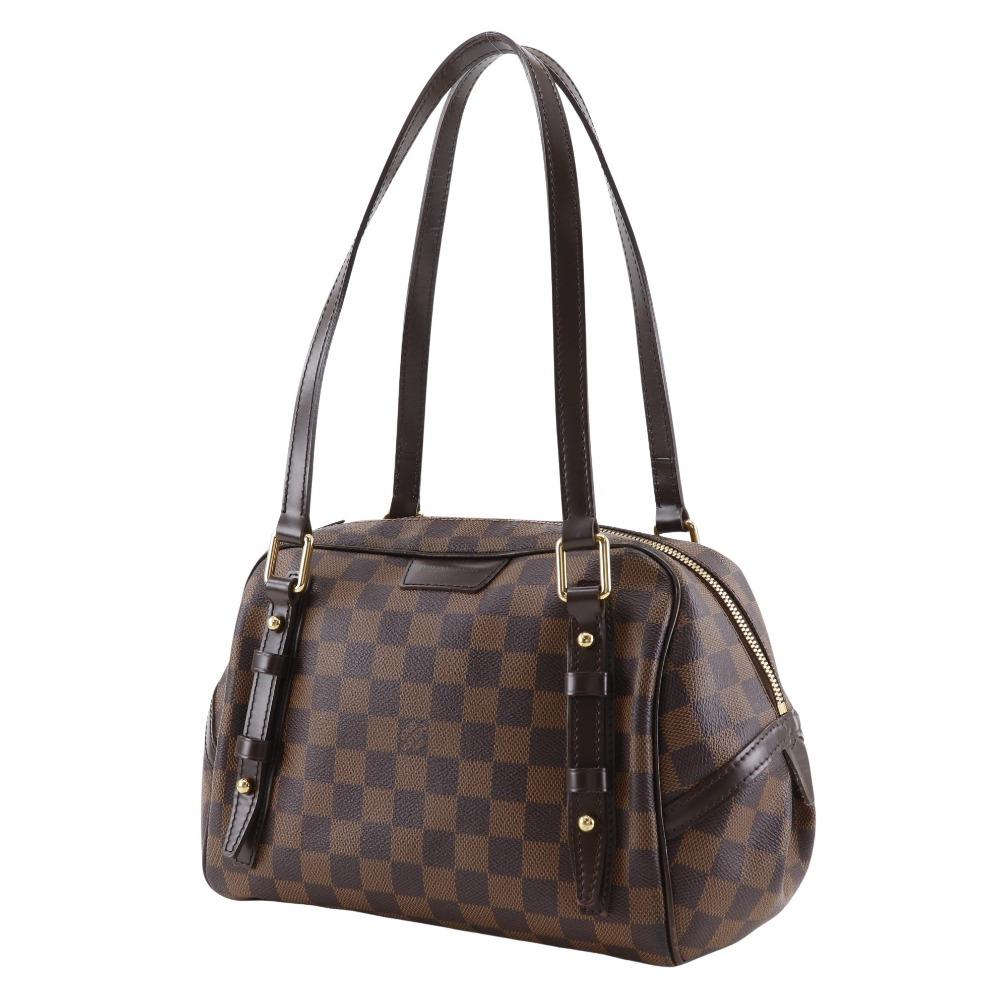 LOUIS VUITTON Rivington PM Tote Bag N41157 Brown Damier canvas Women Used