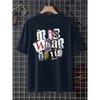 It Is What It Is Letter Graphic Men Tshirt Summer Cotton Fashion Oversized Clothes Casual Hip Hop Tops Loose Soft T-Shirts Men’s