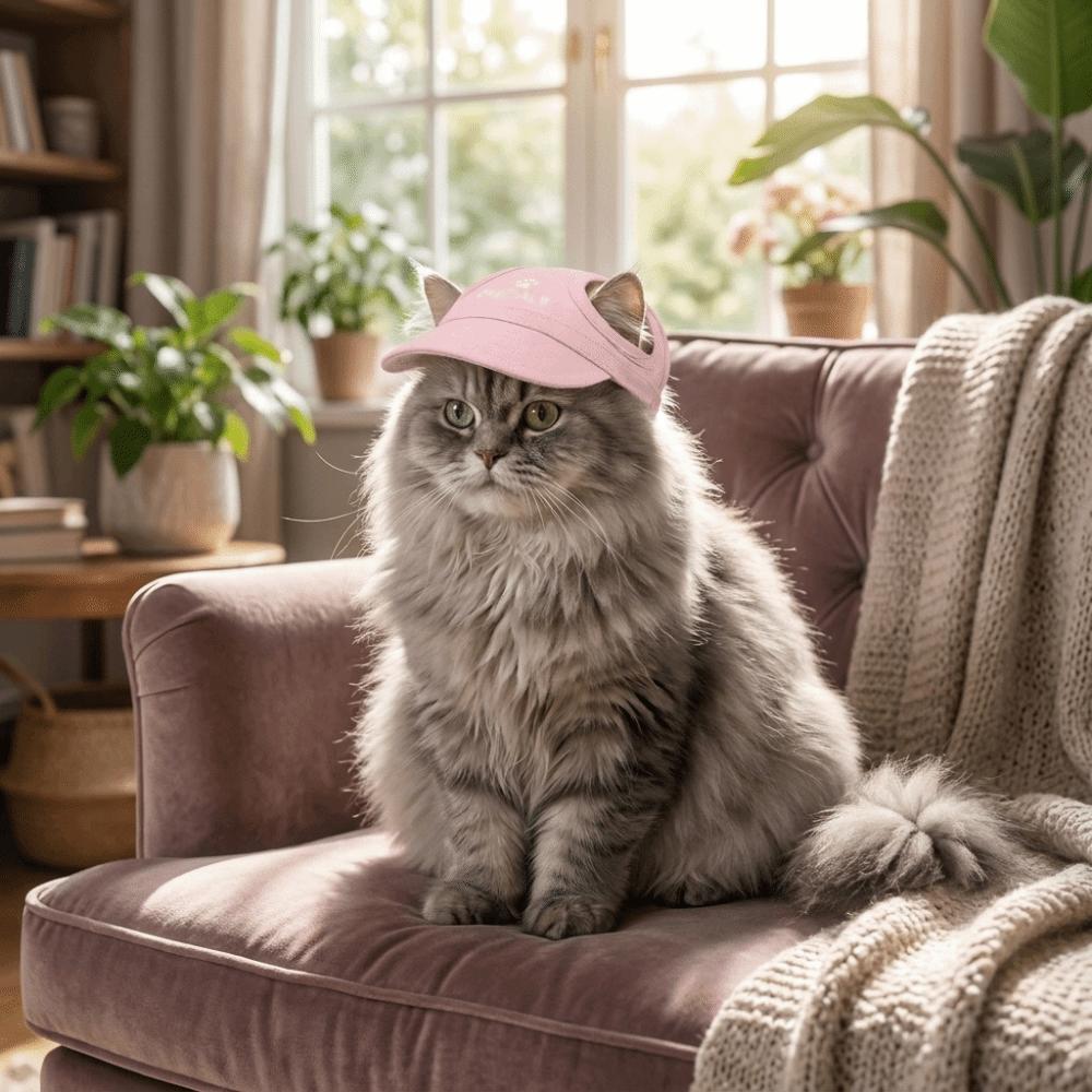 Adjustable Cat Sun Hat Wide Brim Dog Baseball Cap Pet Sports Hat Dog Sunscreen Cap Daily Outdoor