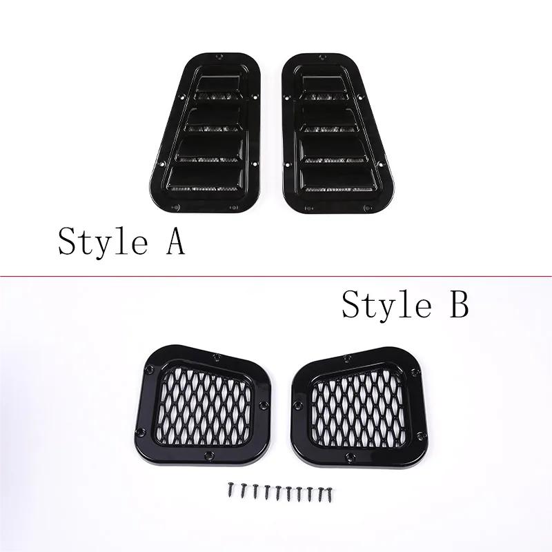 For Land Rover Defender 2004-19 Front Engine Hood Ventilation Cover Steel Air Intake Scoop Air Outlet Snow Cover Car Accessories YU4
