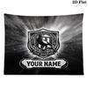 Custom Name Collingwood Football Club Printed Tapestry – Wall Hanging for Bedrooms, Dorms, and Home Decor