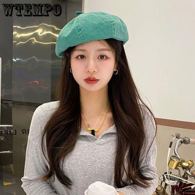 Женский берет японская шляпа-тыква весна/лето детская тонкая винтажная шляпа художника